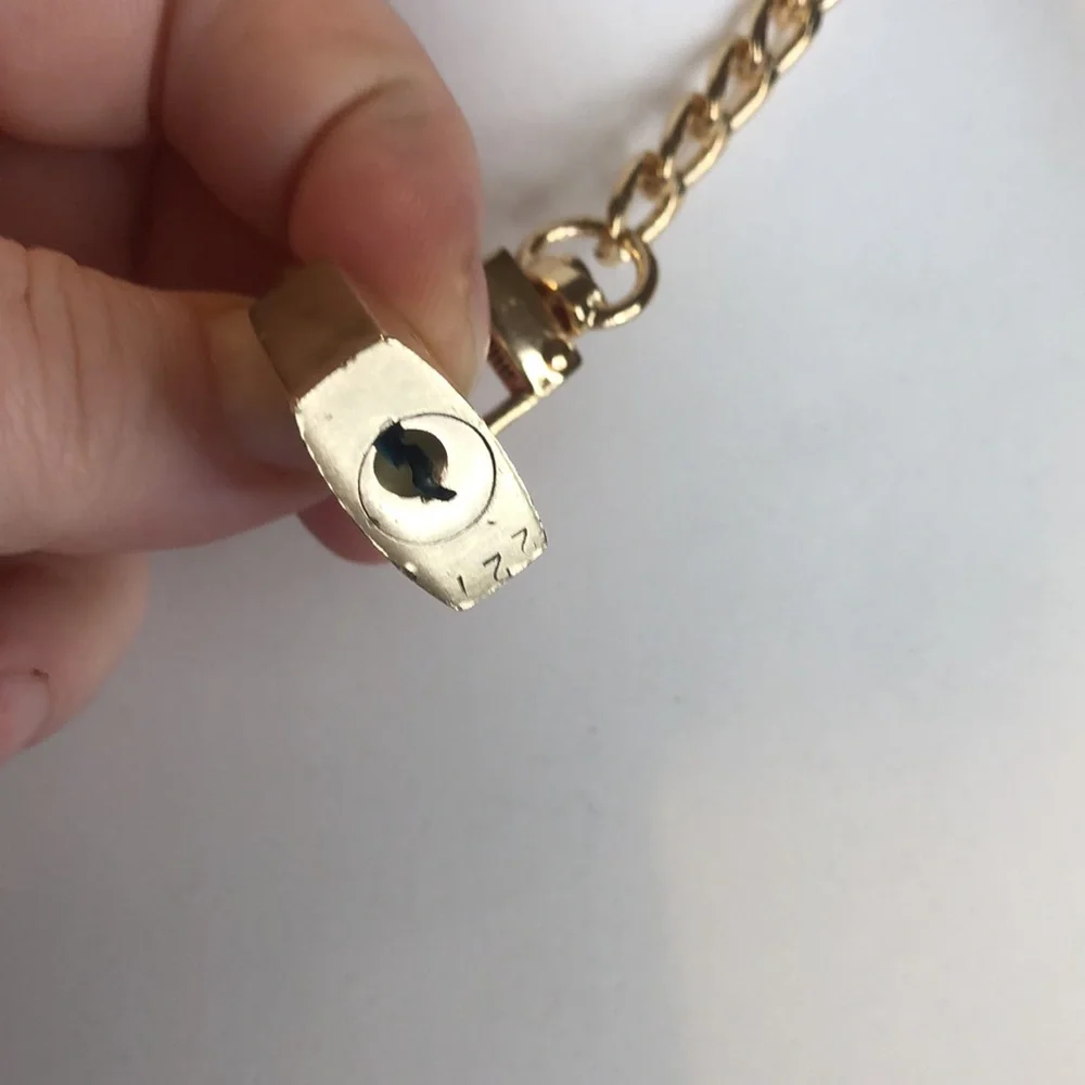 Non-Branded Gold Tone Chain Necklace For LV Lock Key 8” 16” 18” 23” 32” 42” 47” - Picture 13 of 16